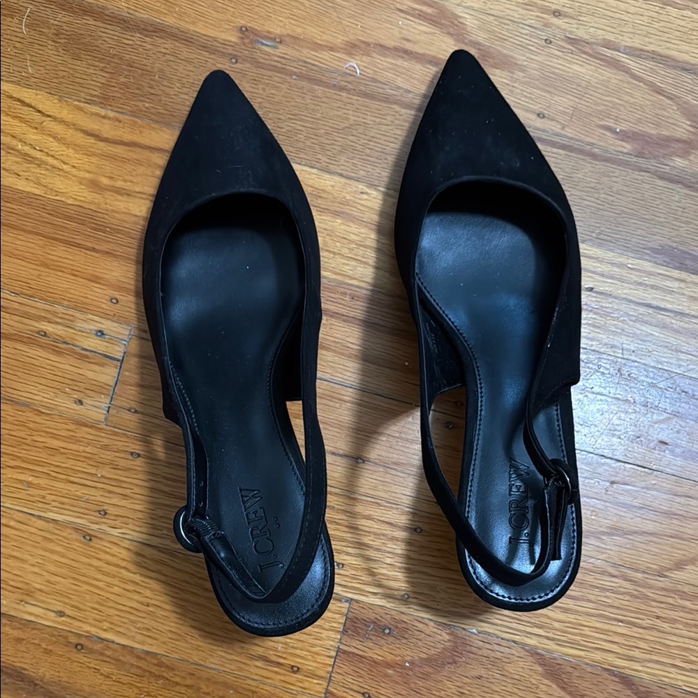 J. Crew Women's Black Slingback Shoes